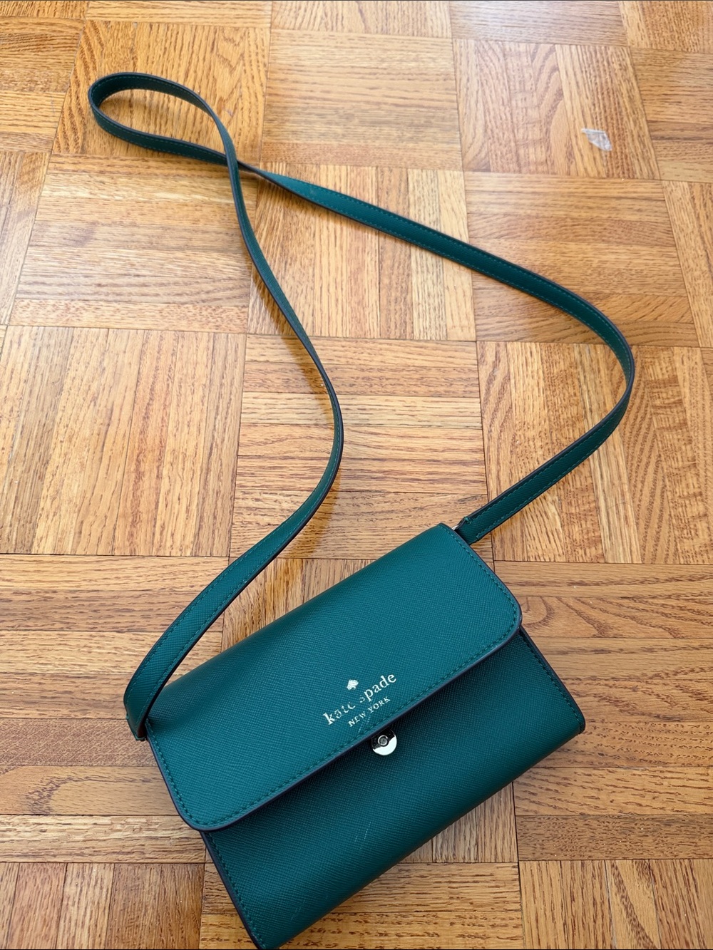 kate spade teal green crossbody bag